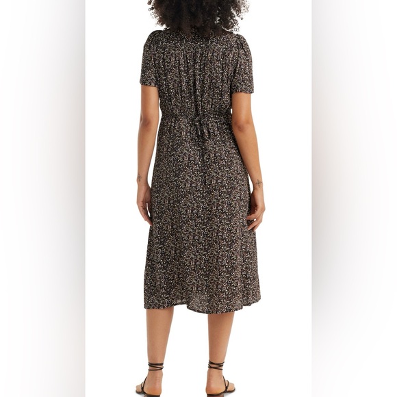 LEVI’S SARINA SHORT SLEEVE FLORAL MIDI DRESS - Picture 2 of 4